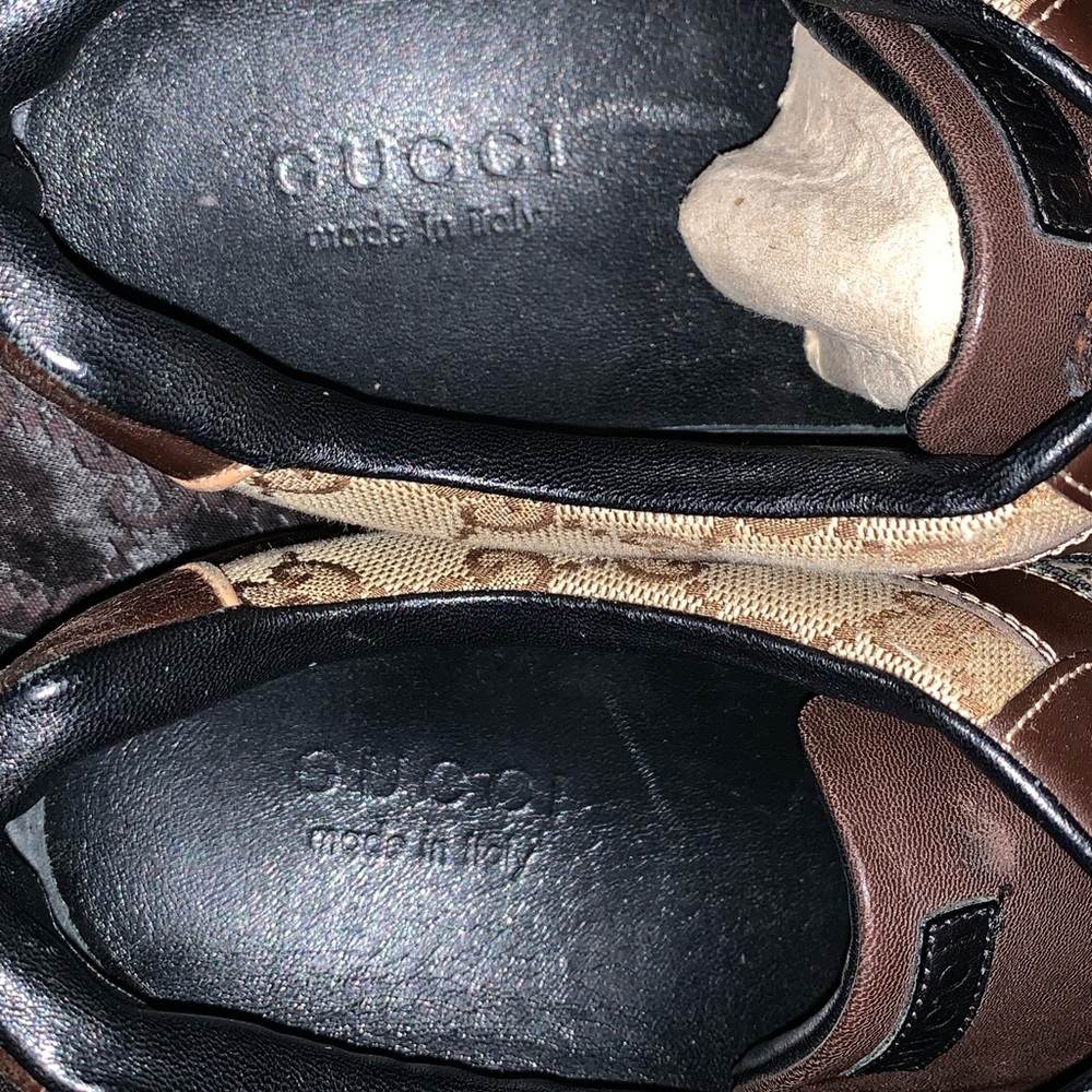 GUCCI FLORENCE MONOGRAM GG SIZE 12 SNEAKERS NEW - Picture 9 of 13